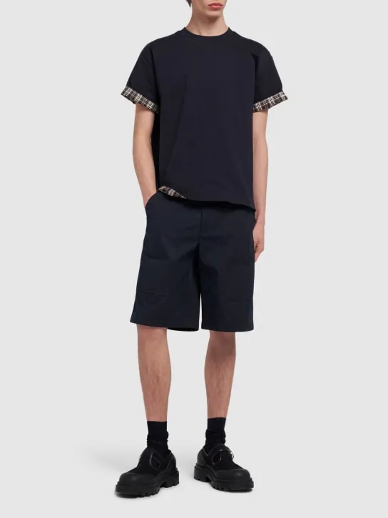 Bottega Veneta   Light cotton twill cargo shorts 