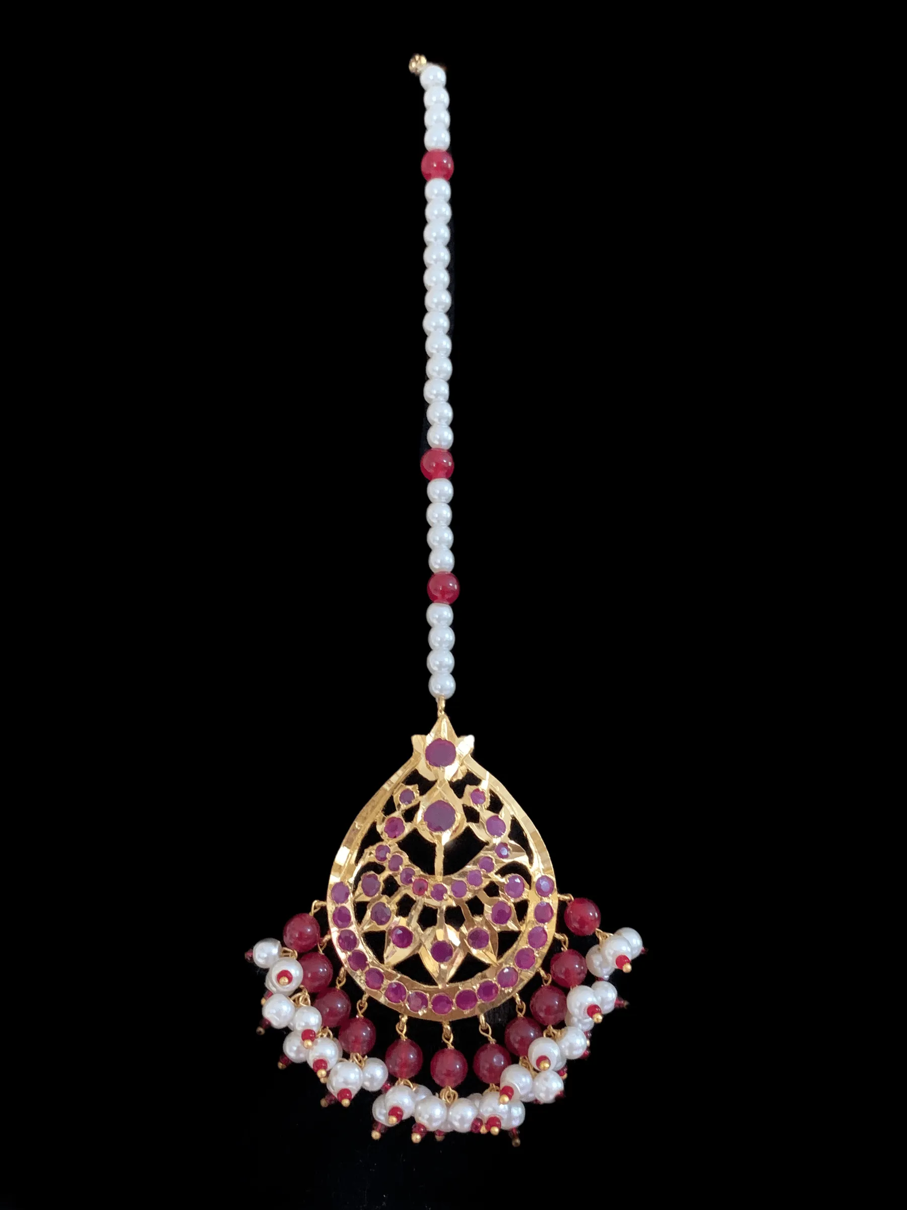 BR55 Insia hyderabadi jadavi lacha with double jhumka( READY TO SHIP )