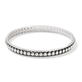 Brighton | Pretty Tough Pierced Slim Bangle Bracelet in Silver Tone