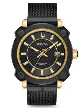 Bulova Mens Special GRAMMY Edition Precisionist Watch - Black Metal - Mesh