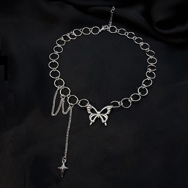 Butterfly Dainty Chain Choker