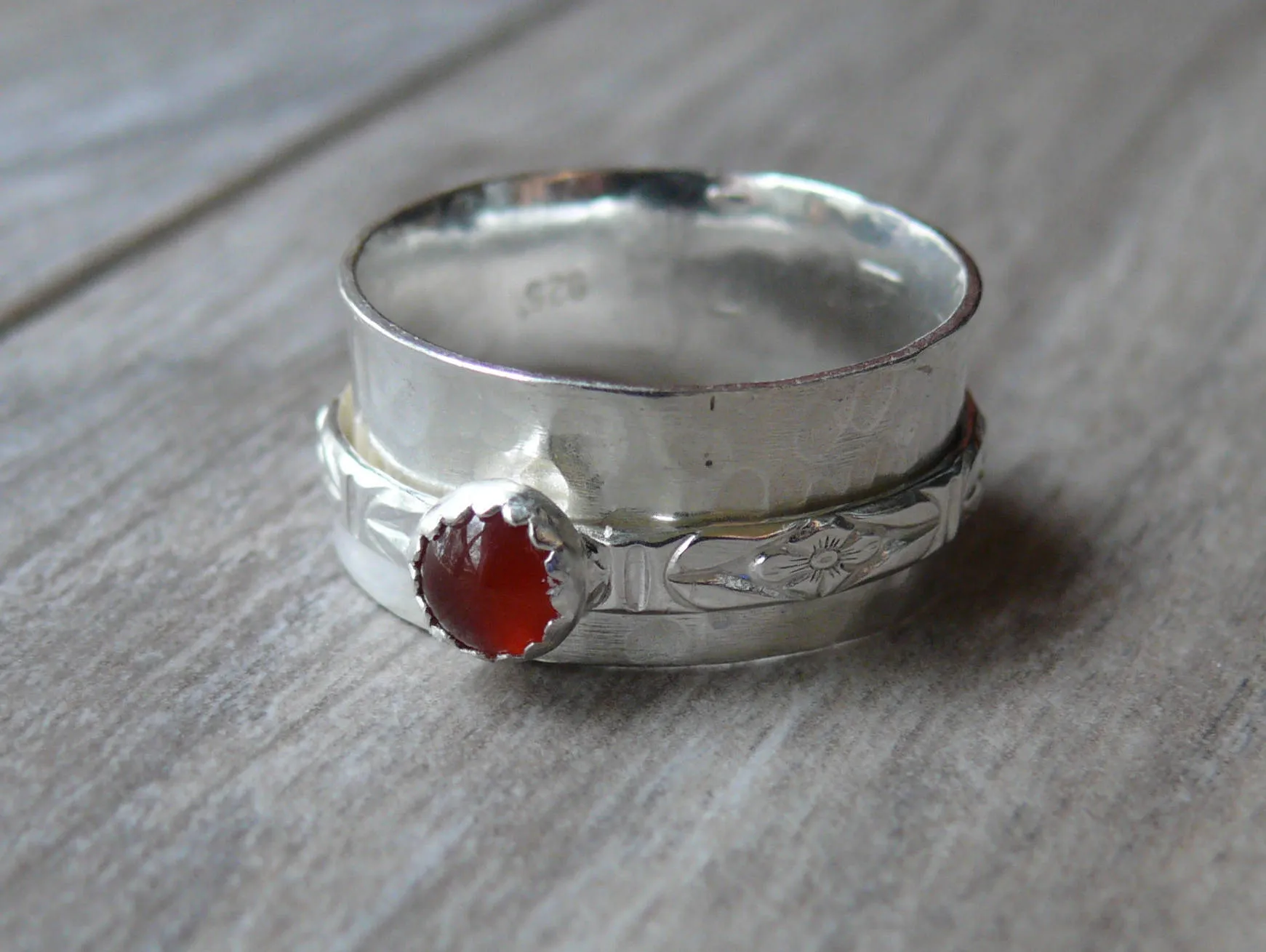 Carnelian Spinner Ring