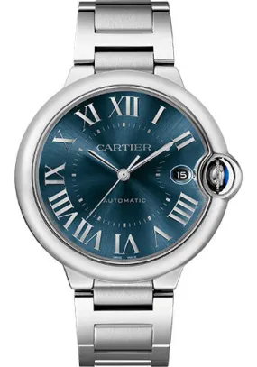 Cartier Ballon Bleu de Cartier Watch - 40 mm Steel Case - Blue Sunray-Brushed Dial - Interchangeable Bracelet - WSBB0061