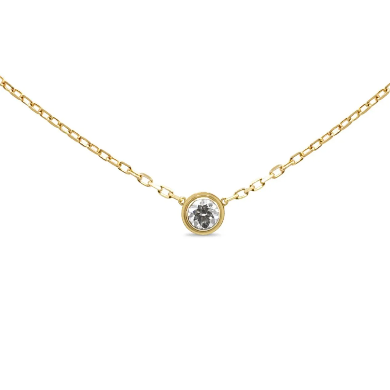 Cartier D'Amour Necklace,Large Model, Diamond - 18ct Yellow Gold