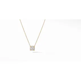 Chatelaine Pendant Necklace in 18K Yellow Gold with Full Pave Diamonds