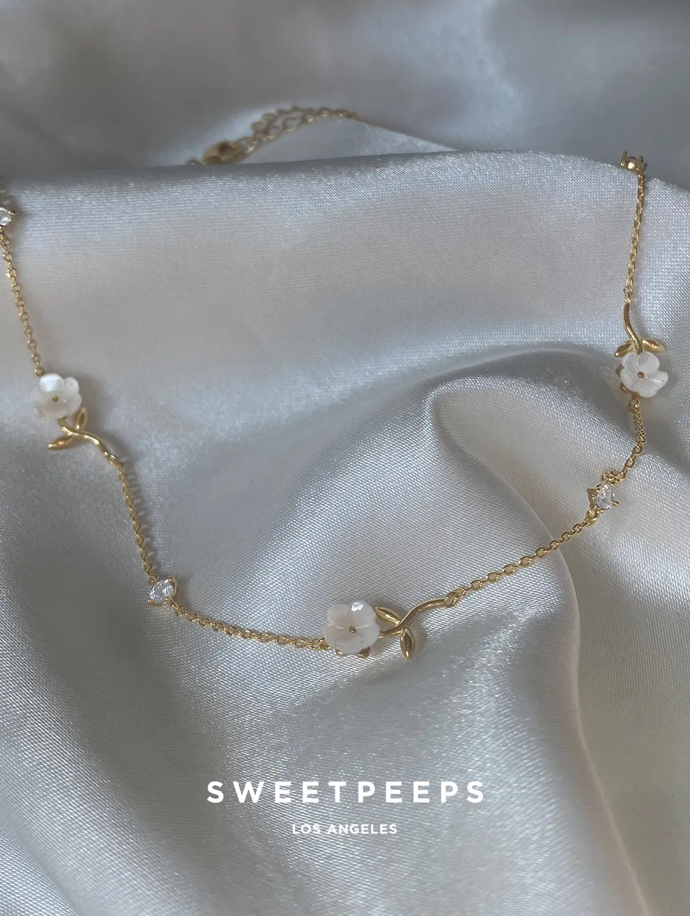 Cherry Blossoms Pearl Choker