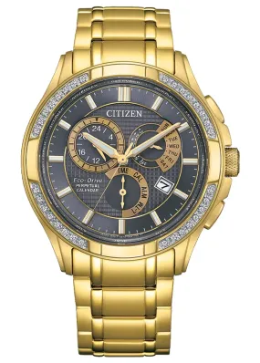 CITIZEN GENTS ECO-DRIVE DIAMOND SET PERPETURAL CALENDAR BL8172-59H