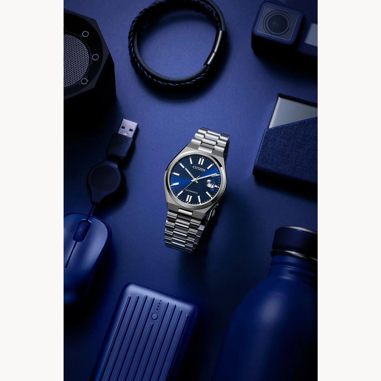 Citizen “TSUYOSA” Collection Automatic Blue Dial Watch NJ0150-56L