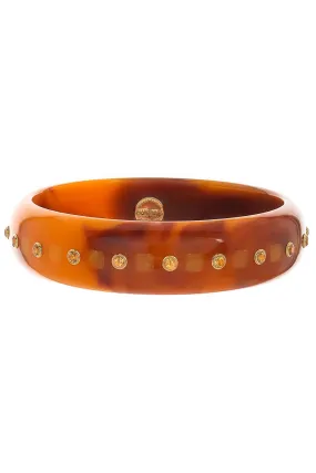 Citrine Brown Bakelite Bangle