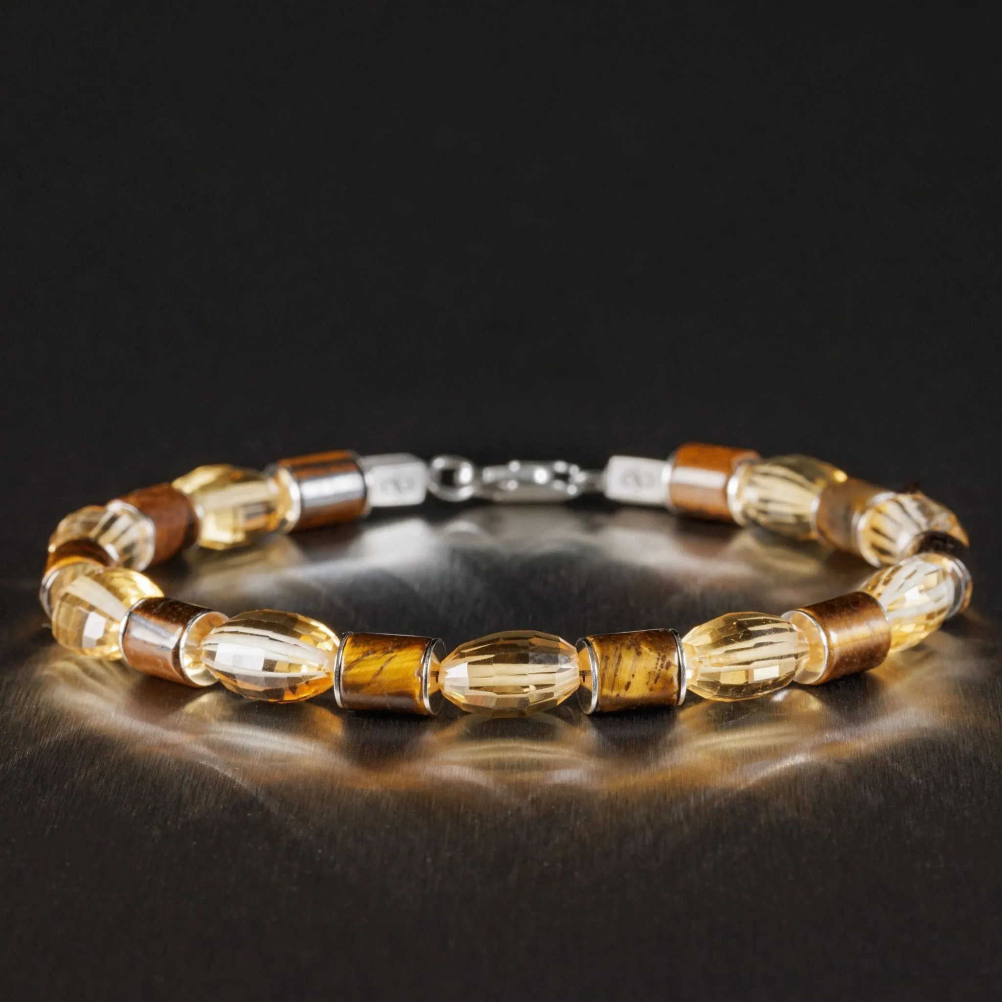 Citrine - Tiger Eye Bracelet I (6-9mm)