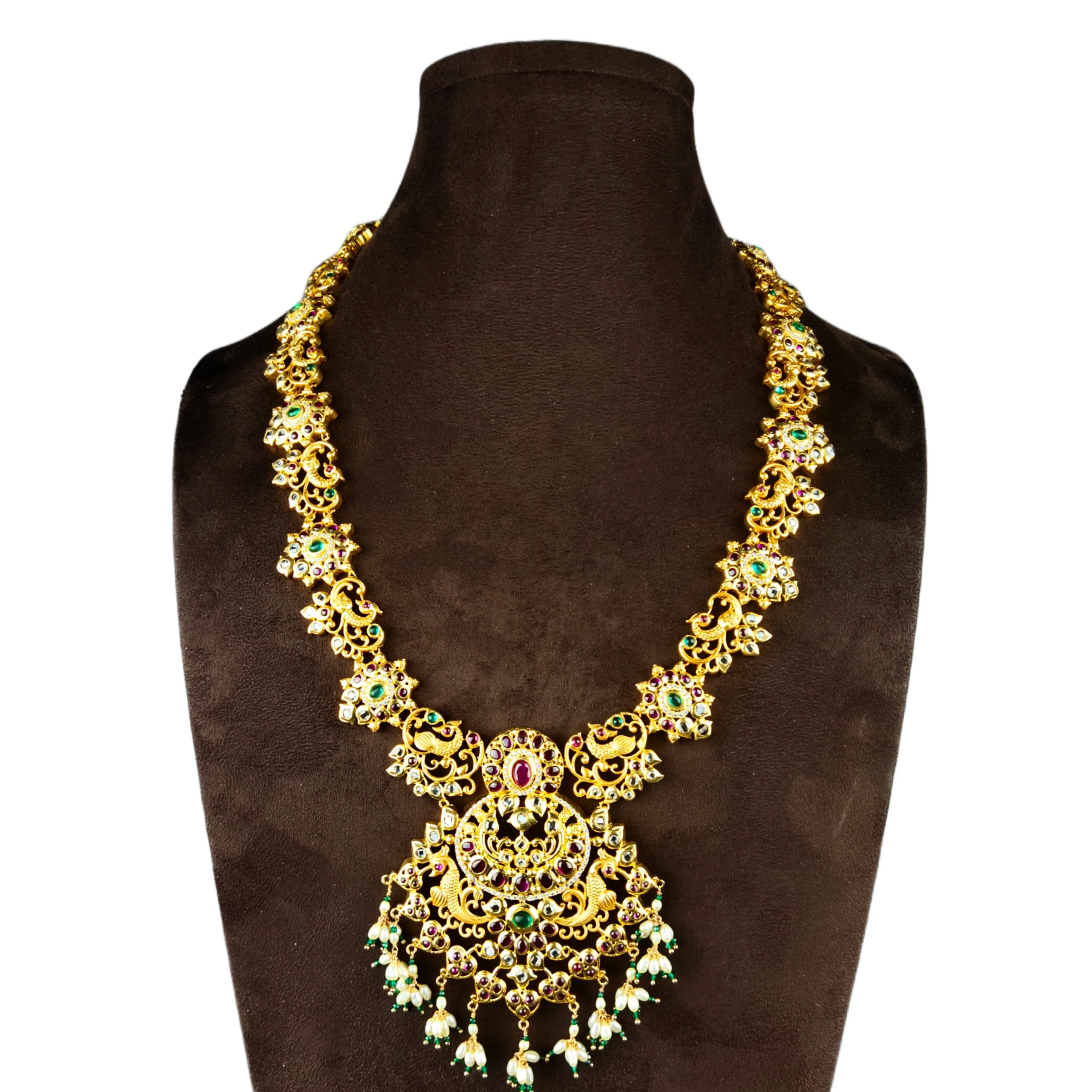 Classsy Uncut Polki Haram Set By Asp Fashion Jewellery