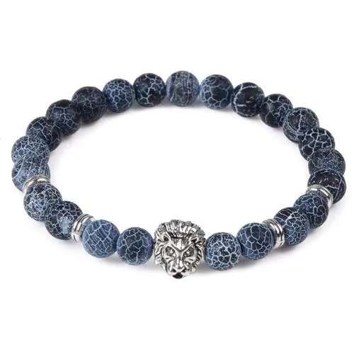 Classy Men Blue Lion Bracelet - 2 Styles