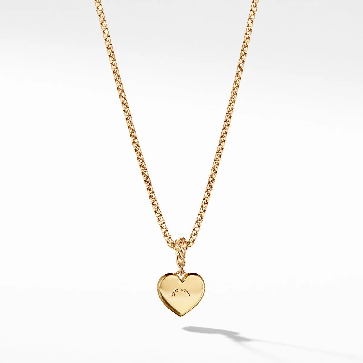 Compass Heart Pendant in 18K Yellow Gold with Diamonds