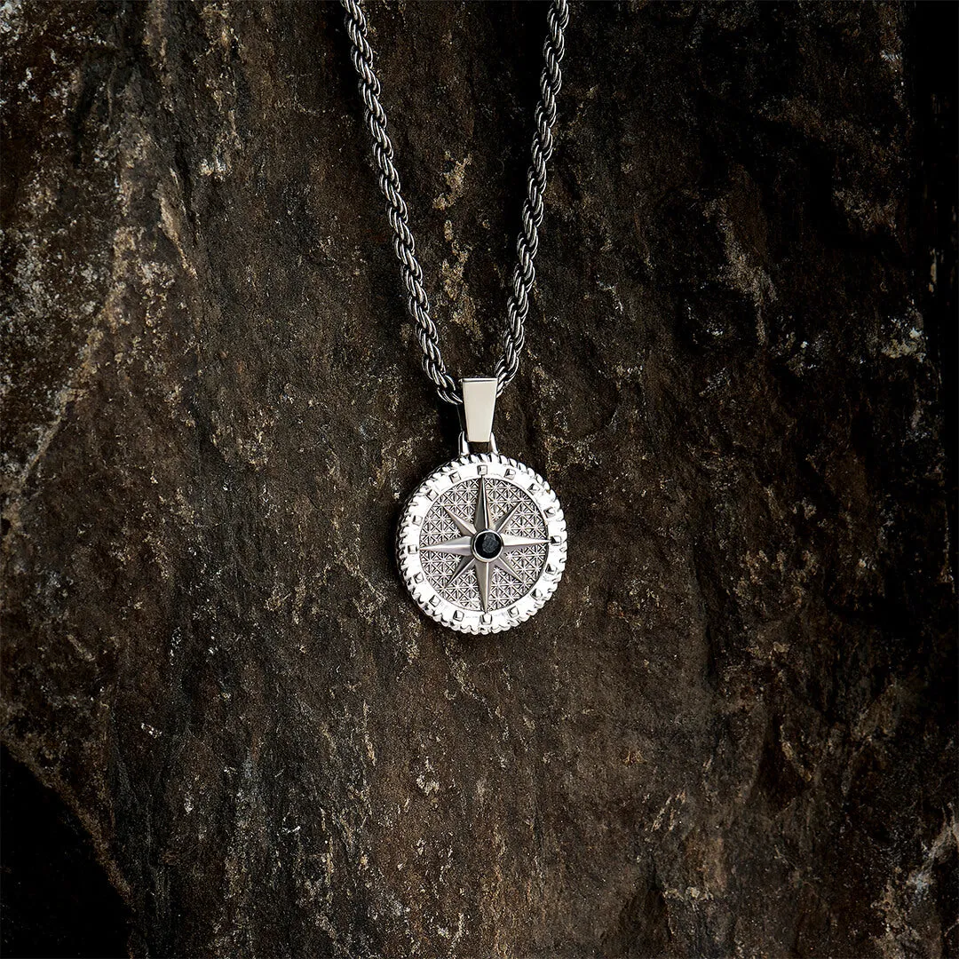 Compass Necklace With Chain