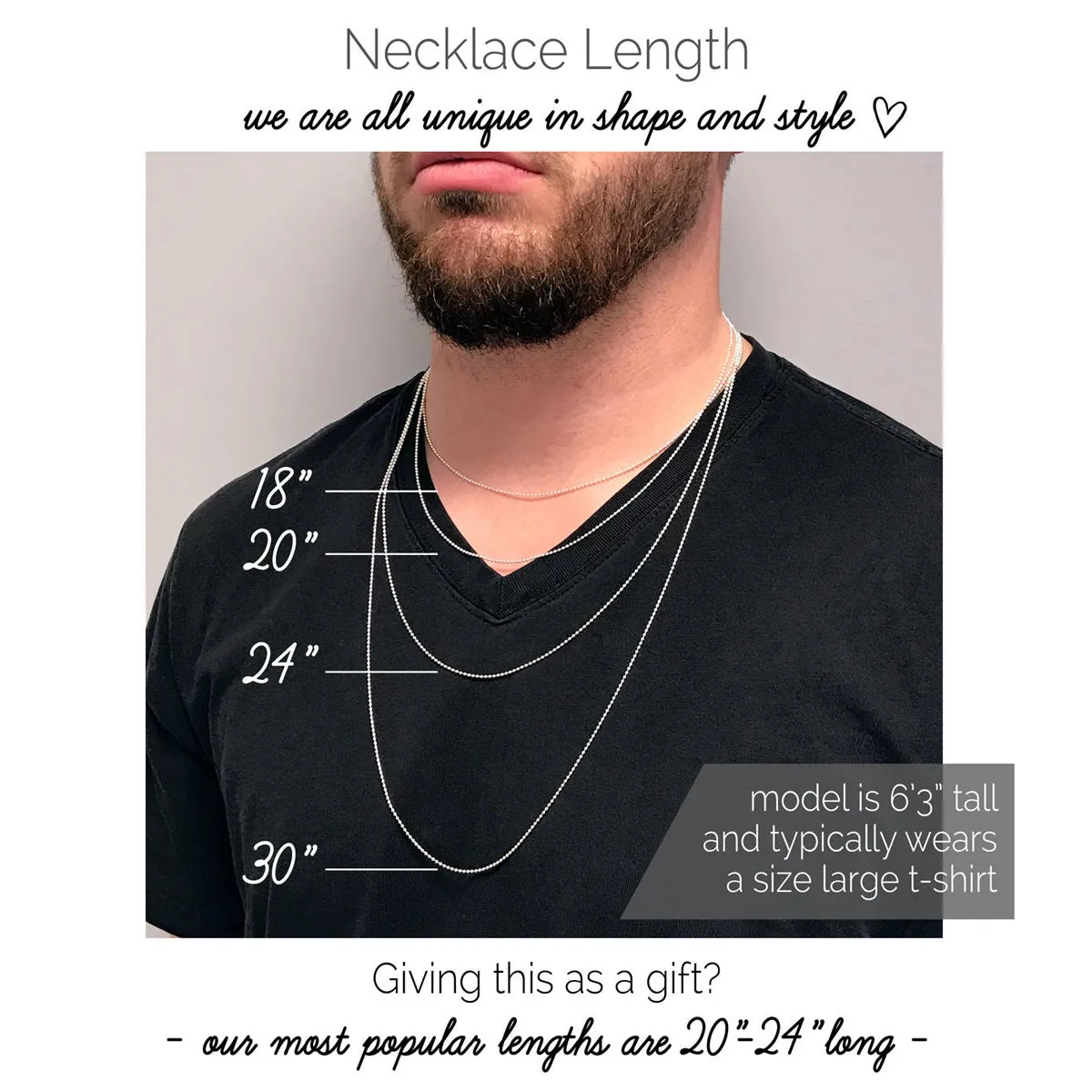 Custom Fingerprint or Signature 3D Bar Necklace for Men