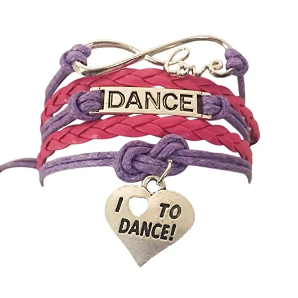 Dance Bracelets-  Pick Colors & Charms