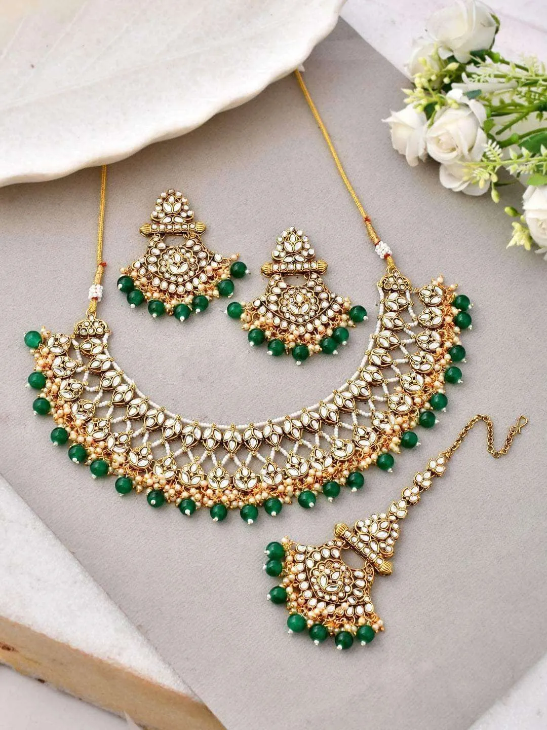 Deluxe Green Nile Choker Set