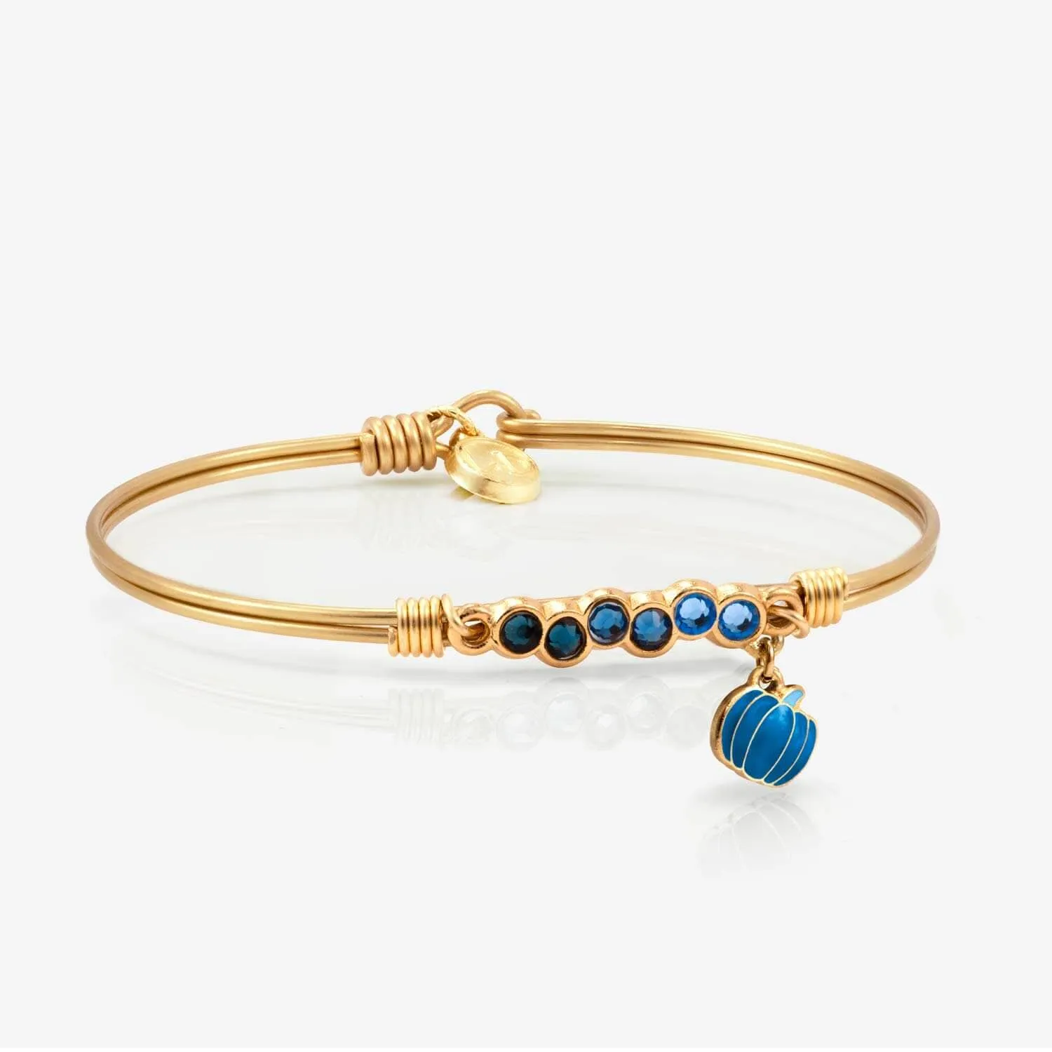 Denim Pumpkin Starlight Bangle Bracelet