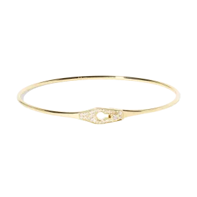 Dinh Van Serrure Bangle with Diamonds