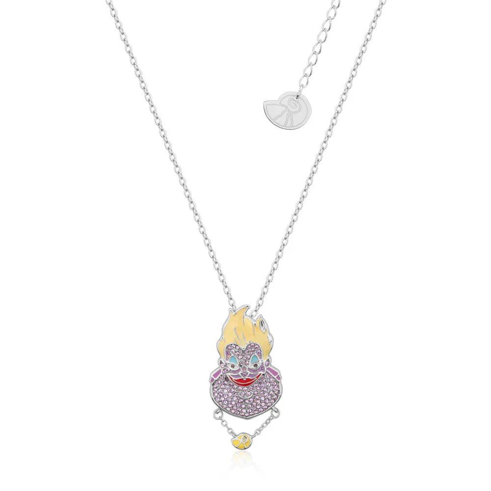 Disney Stainless steel Ursula Crystal Pendant With 45 7cm Chain