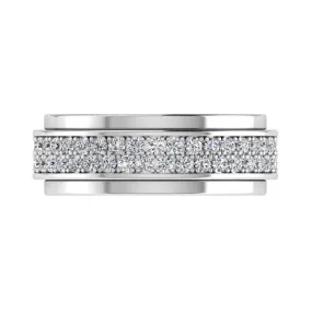 Double Row Diamond Eternity Ring 18K Gold (1.21 ct. tw)