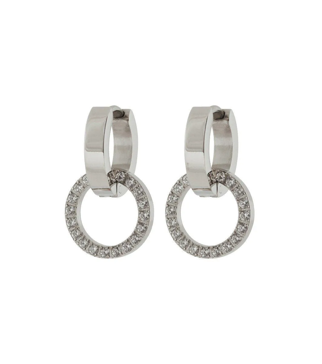 Eternal Orbit Earrings Silver