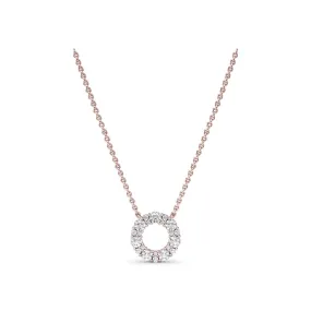 Fana Shared Prong Diamond Circle Necklace