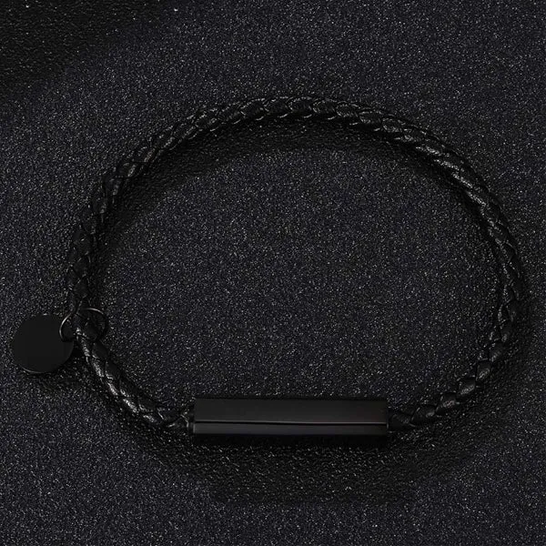 Faux Leather Magnetic Bracelet 人造皮革磁扣手鍊  KJBR16085