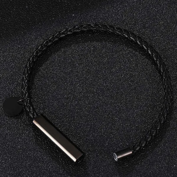 Faux Leather Magnetic Bracelet 人造皮革磁扣手鍊  KJBR16085