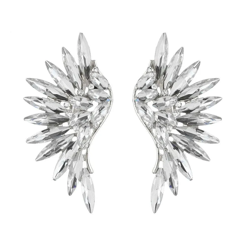 Find Your Perfect Sparkle: Best Clear Rhinestone Wing Earrings Awaiting