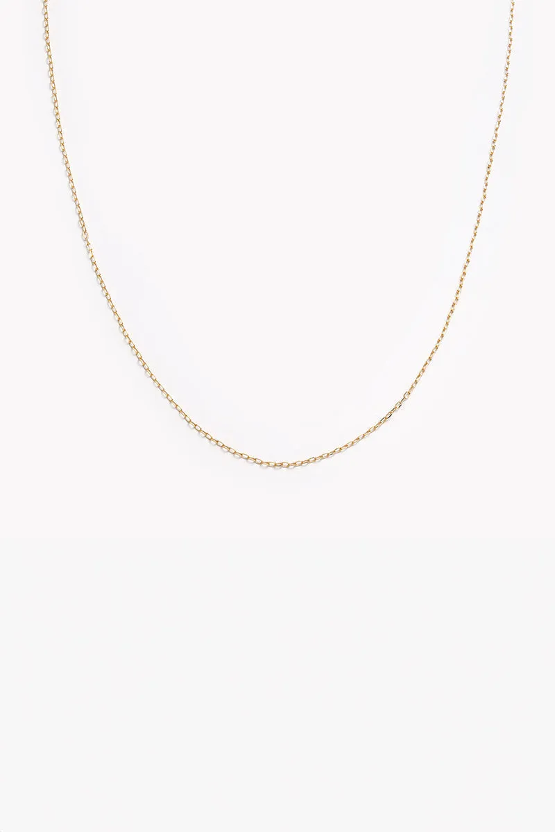 Fine Cable Chain Necklace - Gold