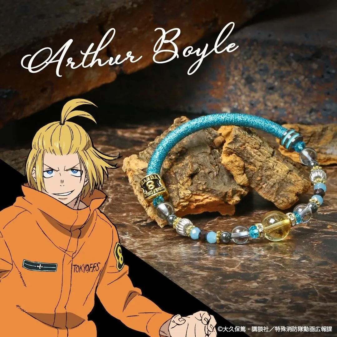 Fire Force Enen no Shouboutai Arthur Boyle Wind Cord Bracelet Japan Limited