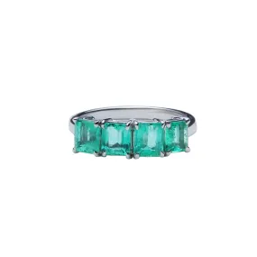 Four Stone Emerald Ring