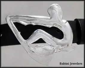 Freeform Rower with Hatchet Oar Belt Buckle