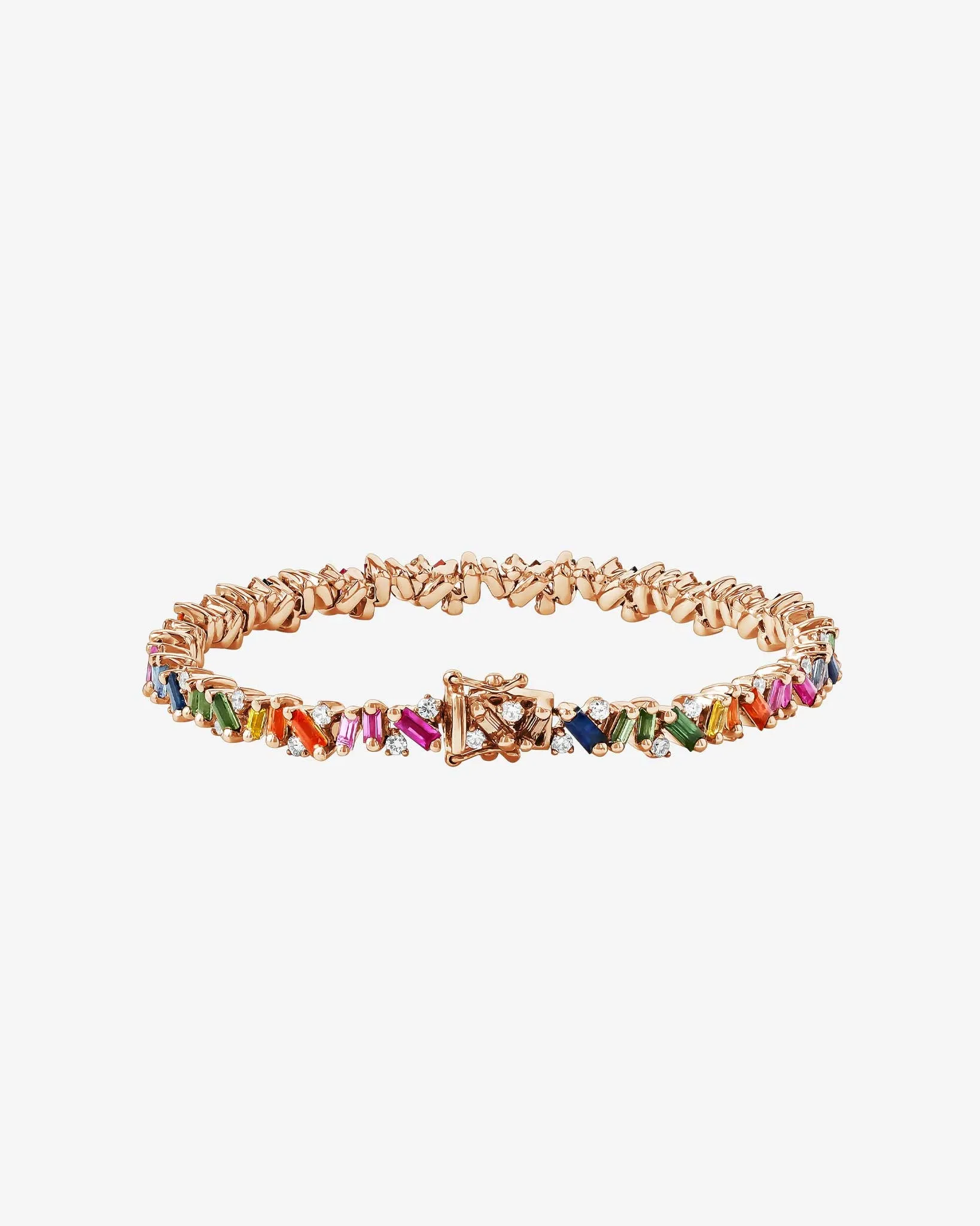 Frenzy Rainbow Sapphire Tennis Bracelet