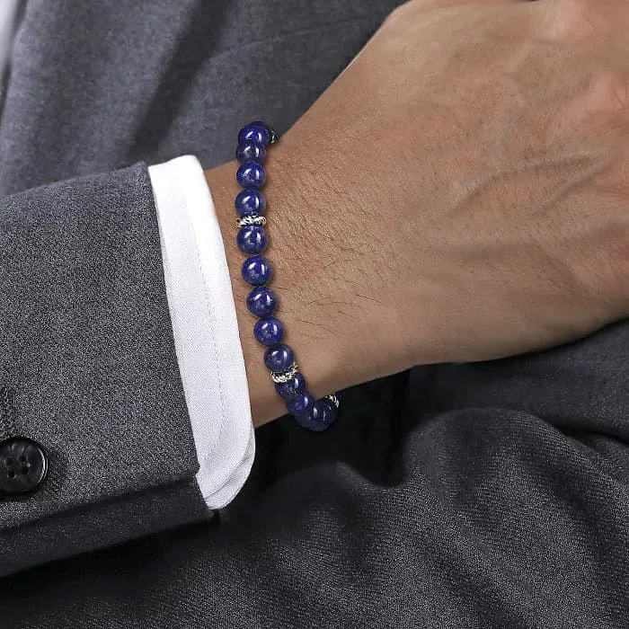 Gabriel & Co. Lapis Beaded Bracelet