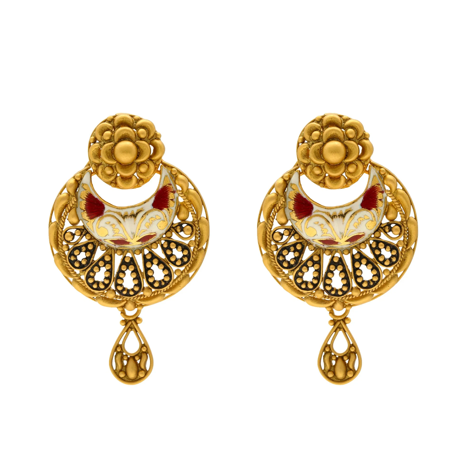 Gaurika Pendant Set in 22K Yellow Gold (29.6gm)