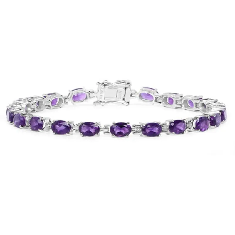 Gemstone Bracelets in Sterling Silver-Amethyst, Sapphire, Peridot and MORE!