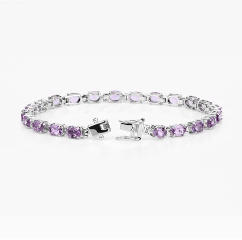 Gemstone Bracelets in Sterling Silver-Amethyst, Sapphire, Peridot and MORE!