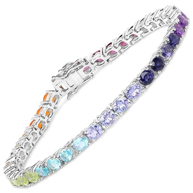 Gemstone Bracelets in Sterling Silver-Amethyst, Sapphire, Peridot and MORE!