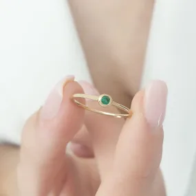 Gold Ring With Emerald