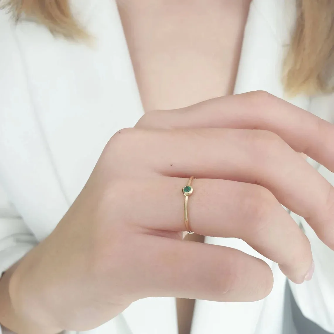 Gold Ring With Emerald