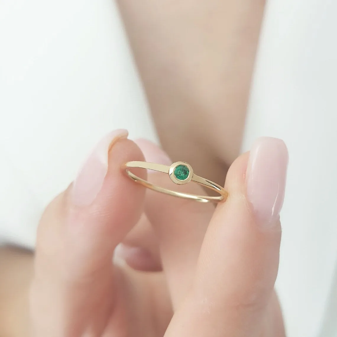 Gold Ring With Emerald