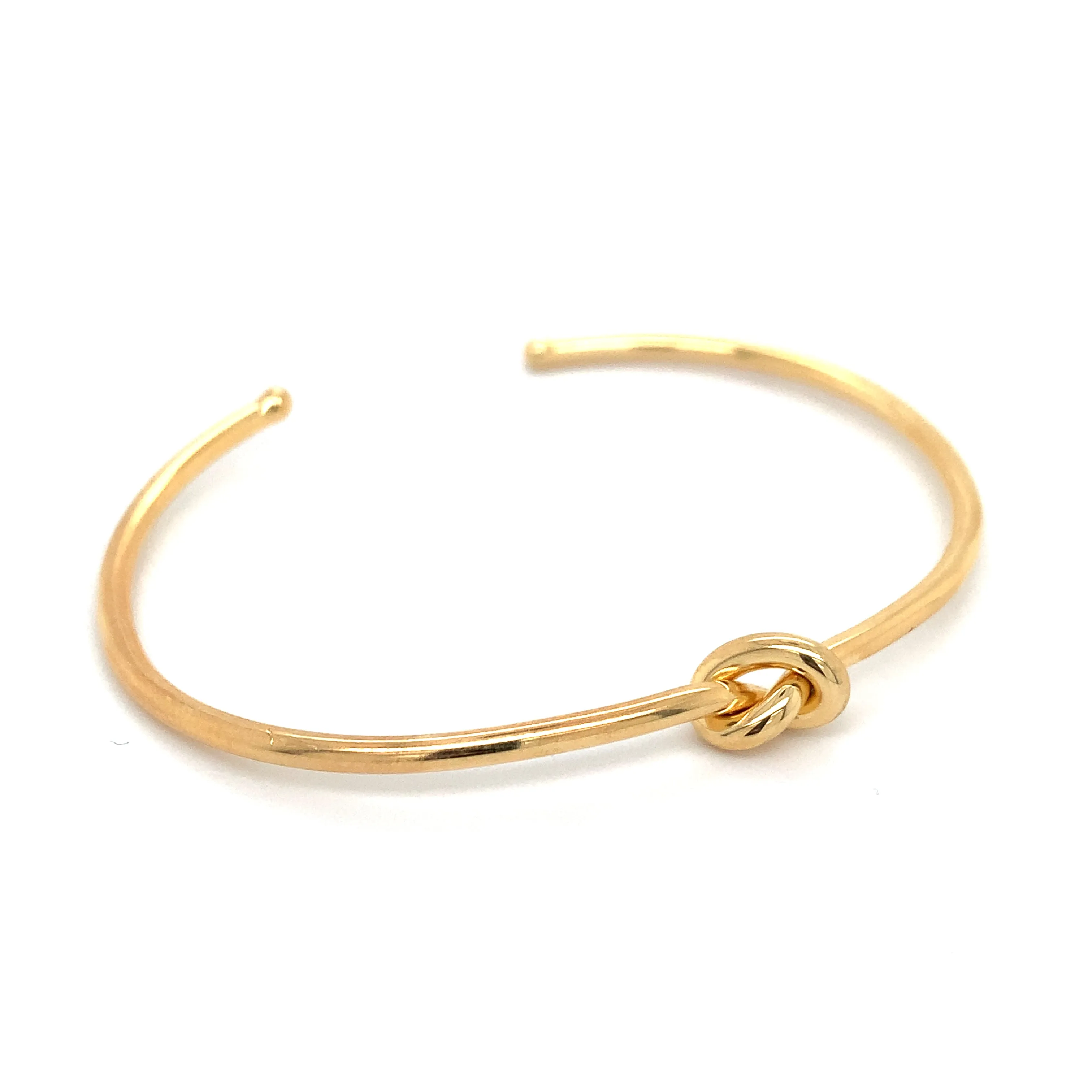 Golden Love Knot Open Bangle