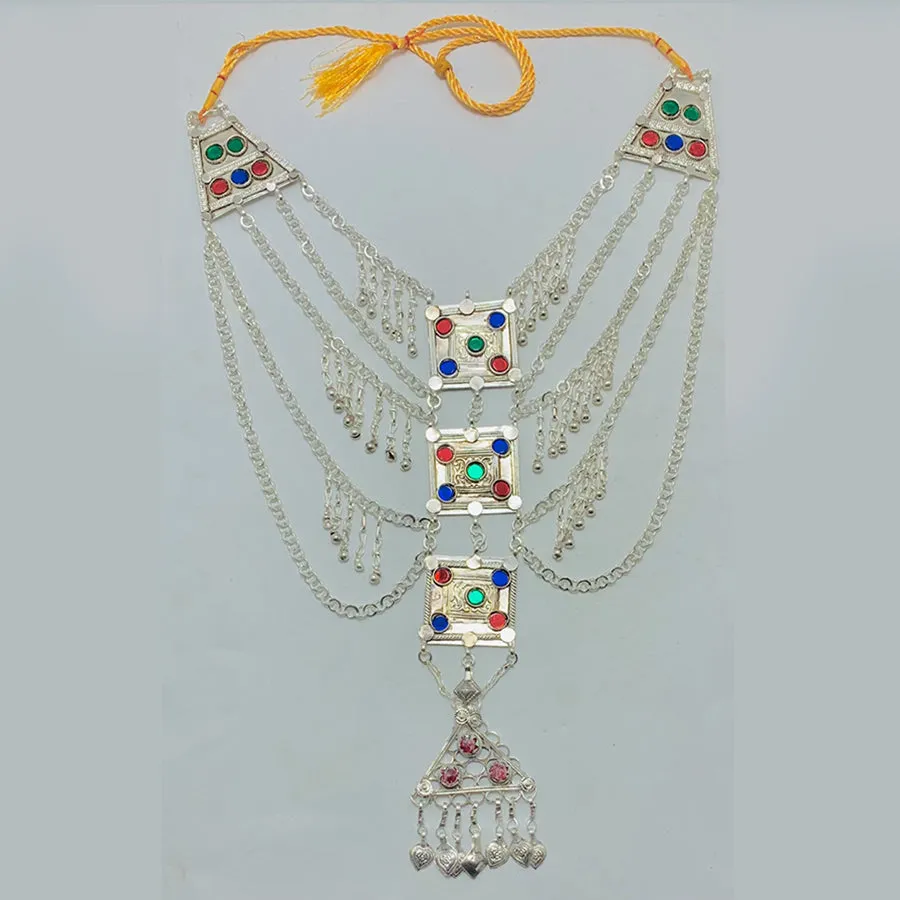 Handmade Gypsy Multilayers Pendant and Chain Necklace