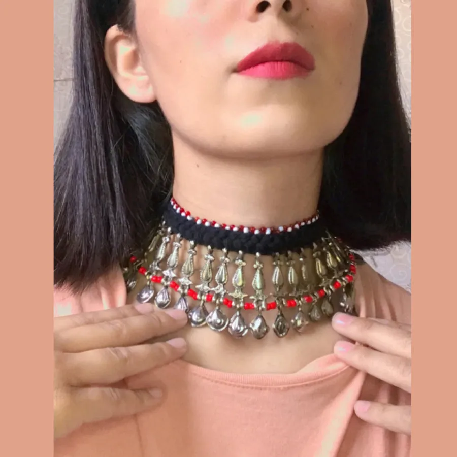 Handmade Tribal Kuchi Choker Necklace