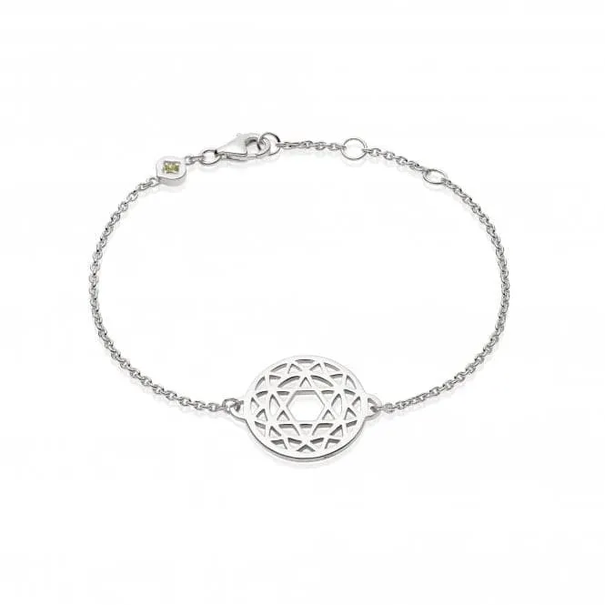 Heart Chakra Chain - Silver Bracelet CHKBR1011