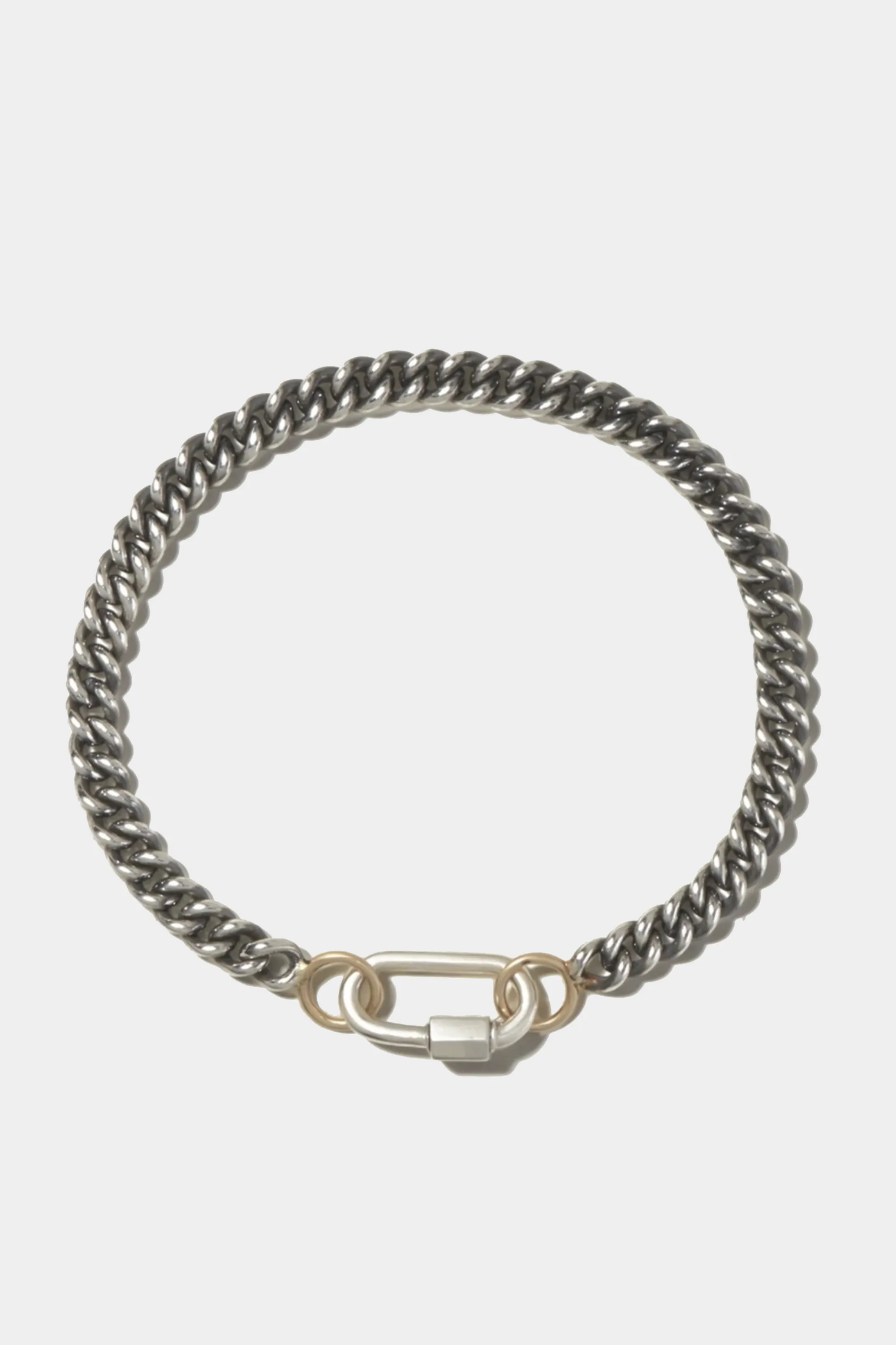 Heavy Curb Chain Bracelet, Silver