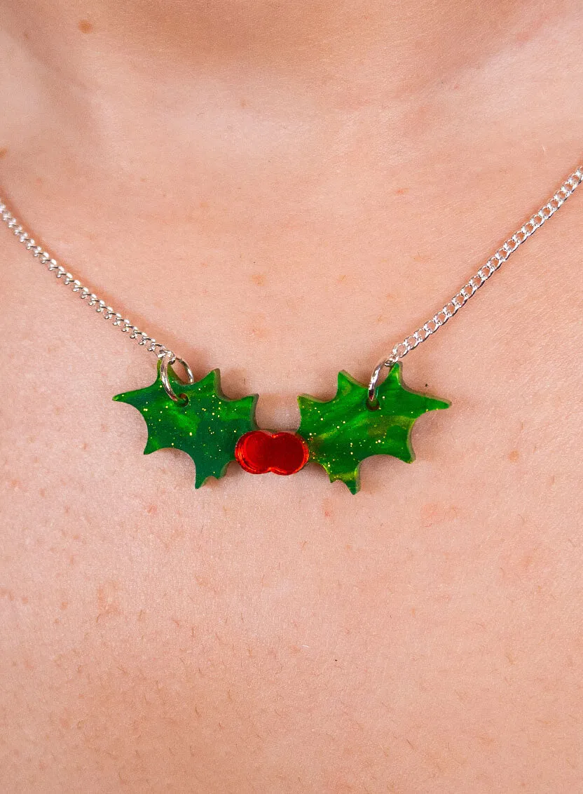 Holly Necklace - Glitter