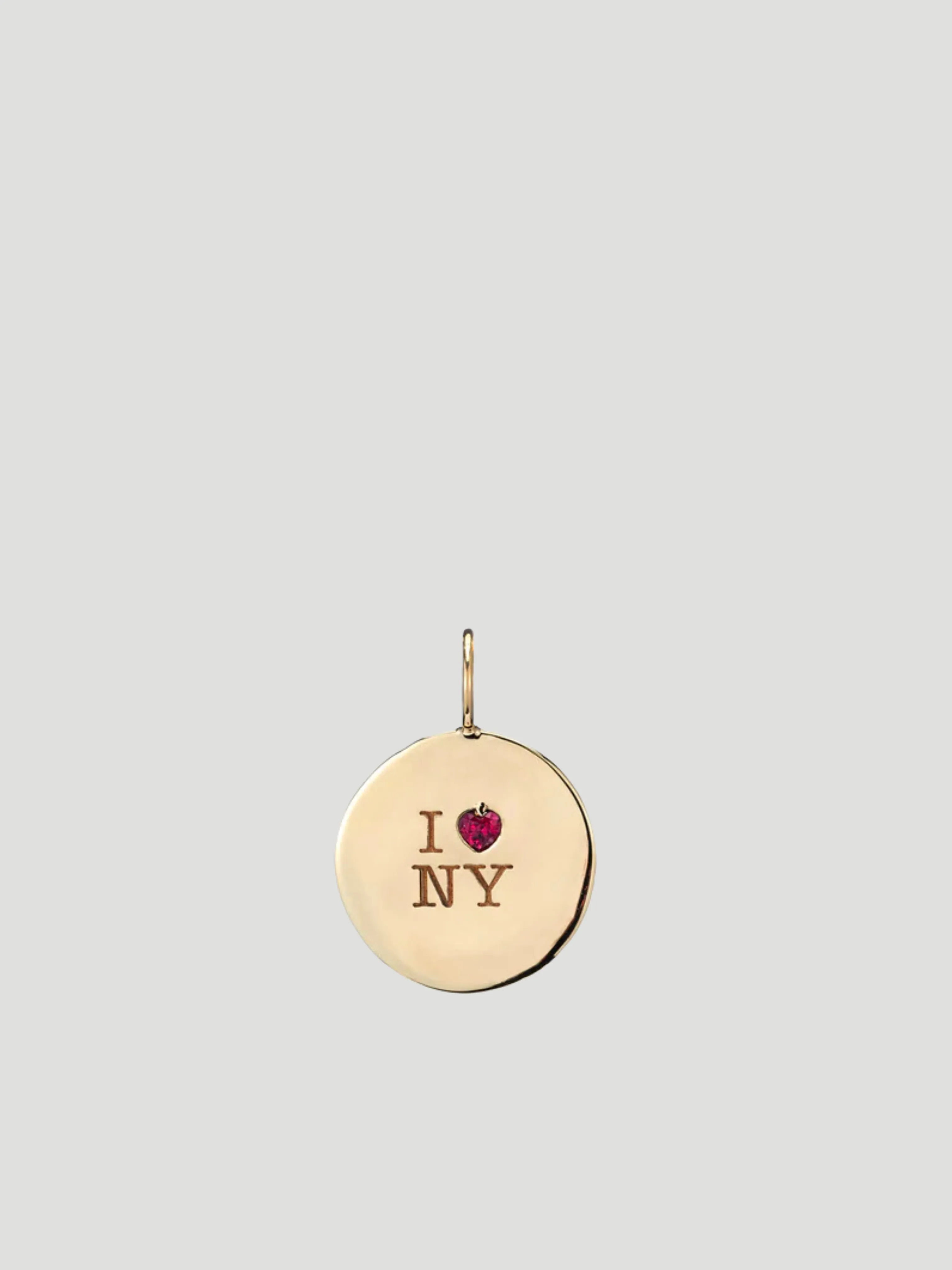 I  ❤️  NY Charm, Lightning Bolt & Pavé Diamond Charm Necklace Set